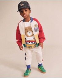 Huxbaby - Colour Block Splice Trackpants - Babies-Kids