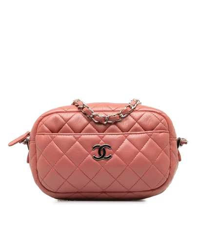 Chanel - Pre-Loved Mini Lambskin Camera Case