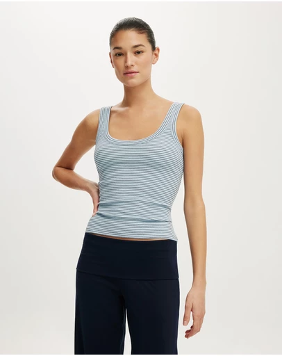 Cotton On - Blake Rib Scoop Tank