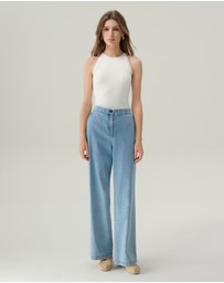 IDA+S - Adelaide Light Denim Wide Leg Jeans