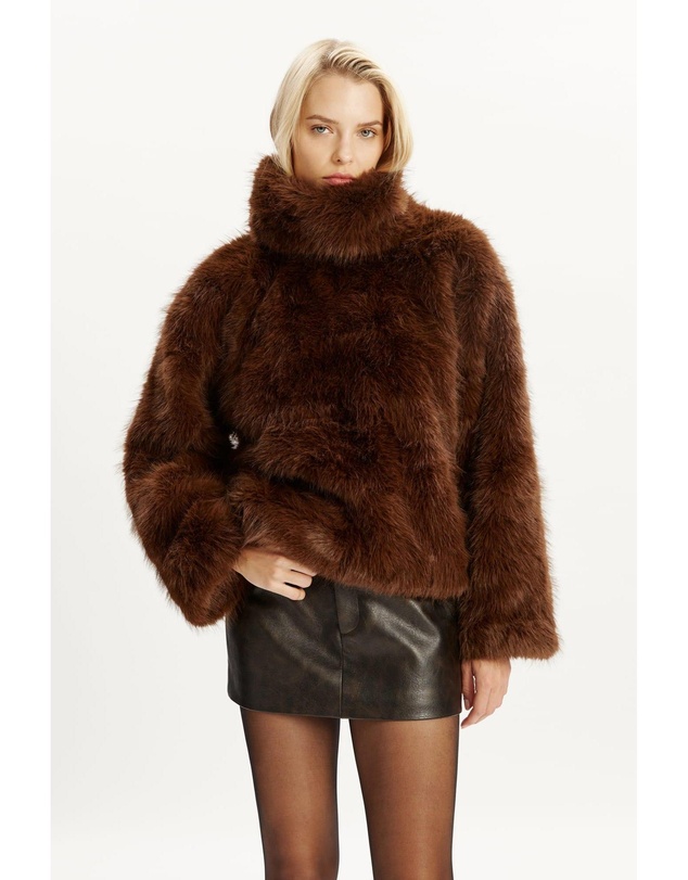 Bardot - Renata Faux Fur Jumper