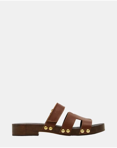 Steve Madden - Canal Brown Leather Sandals