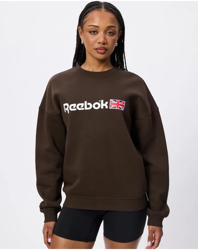 Reebok - Relaxed Fit Crew Neck Sweatshirt