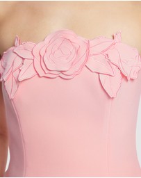 LEO LIN - Roselle Applique Bustier Mini Dress