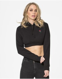 DVNT - Autumn Rose Crop Hoodie