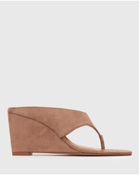 Betts - Selene Square Toe Wedge Sandals
