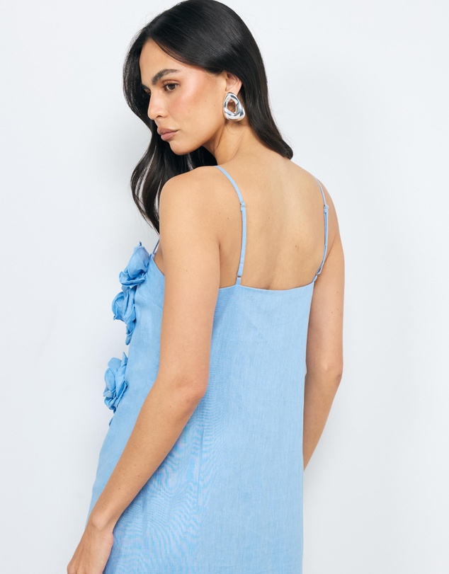 AERE - Mika Placement Flower Maxi Dress