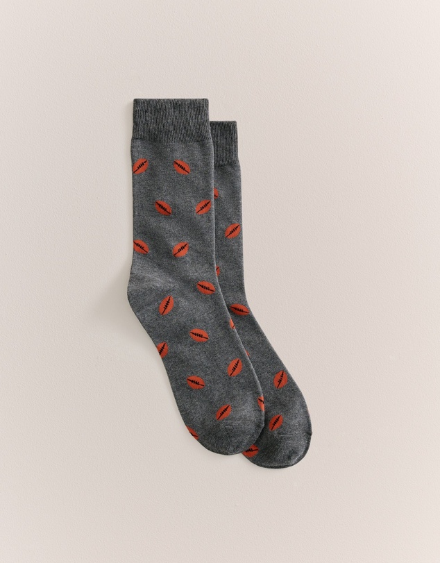Trenery - Football Sock in Dark Grey Melange