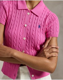 Polo Ralph Lauren - Cable Cotton SS Polo Cardigan