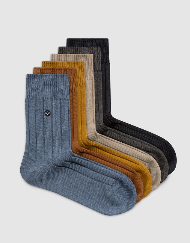 Sockdaily - Pocket 6 Pack Quarter Socks