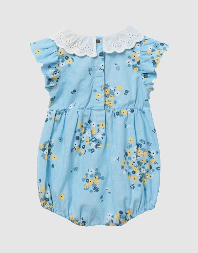 Goldie + Ace - Cotton Lani Shirred Romper - ICONIC EXCLUSIVE - Babies