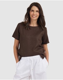 CAMIXA - Teena Linen T-shirt Top