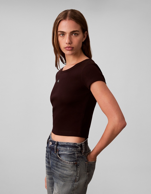 Calvin Klein Jeans - Woven Monogram Logo Slim T-Shirt