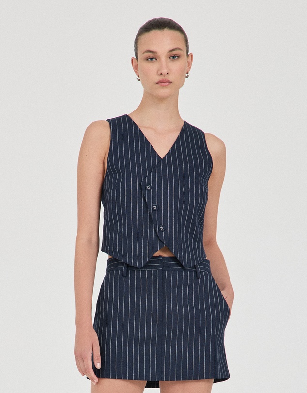 FRIEND of AUDREY - Jayden Stripe Waistcoat