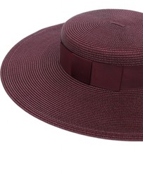 Morgan & Taylor - Macy Racewear Boater in Dark Cherry Red