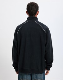Thrills - Thrill Of Victory Raglan Quarter Zip Polar Fleece Sweat
