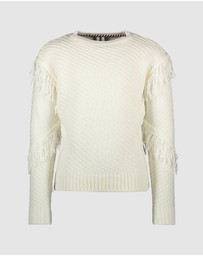 B.Nosy - Knit Jumper With Fringes - Kids-Teens