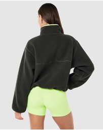 P.E Nation - Verde Sherpa Quarter Zip Jacket