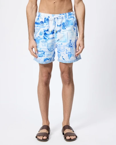 Camilla - Mid Length Boardshorts With Elastic Waist