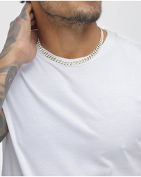 Kuzzoi - ICONIC EXCLUSIVE - Necklace Male Curb Chain 925 Sterling Silver