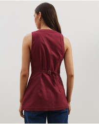 Atmos&Here - Maura V-Neck Longline Vest
