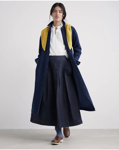 Seasalt - Seasalt Cornwall Blue Outlines Shirt Dress