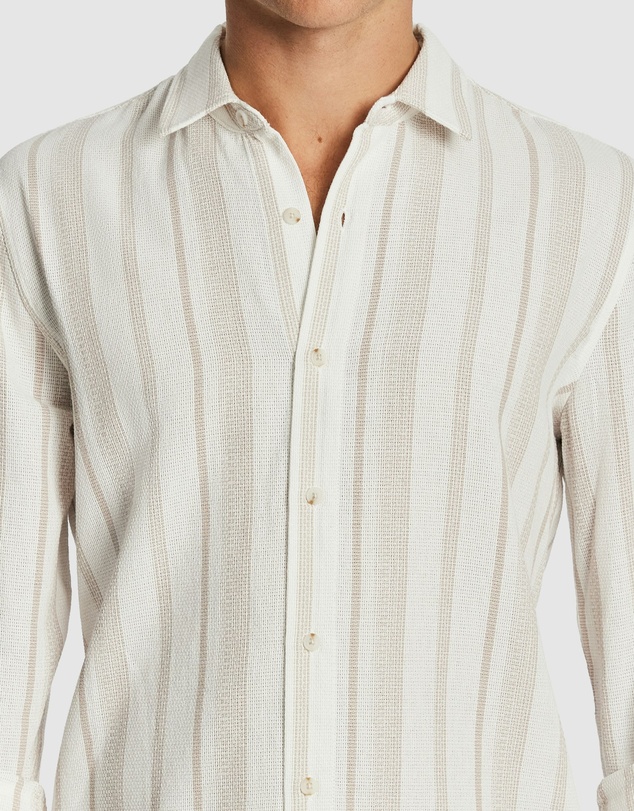yd. - Island Stripe Textured Shirt
