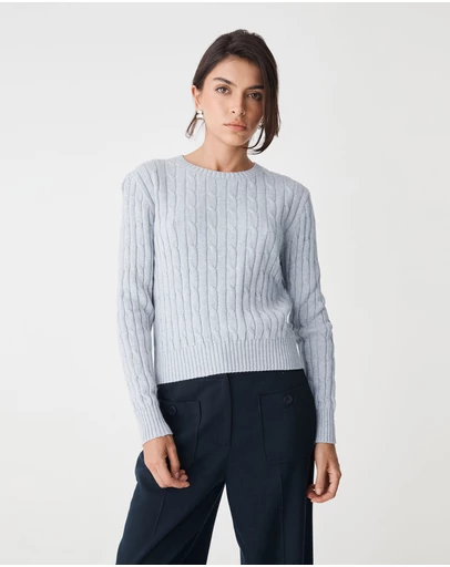 Forcast - Juanita Cotton Cable Knit