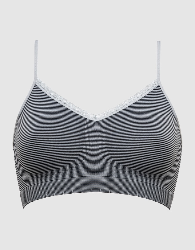 Billet Doux - Zen Attitude Crop Top Style Wirefree Bralette - 2 Pack