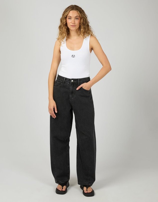 All About Eve - Hallie Barrel Leg Jean Coal