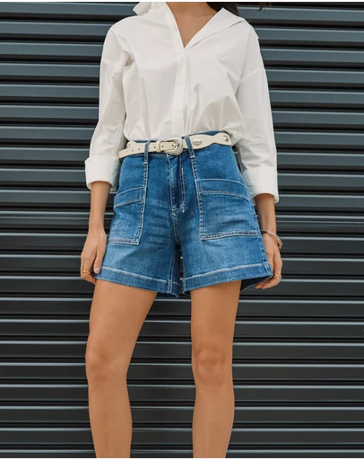 DRICOPER DENIM - Zaplin Rodeo Blue Denim Shorts