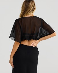 Vacay Swimwear - Vela Top Black