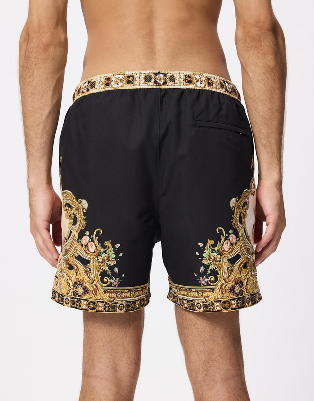 Camilla - Mid Length Boardshort With Elastic Waist