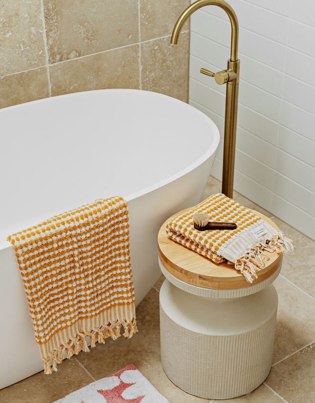 Miss April - Pompom Hand Towel