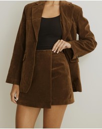 Atmos&Here - Ivy Faux Suede Mini Skirt
