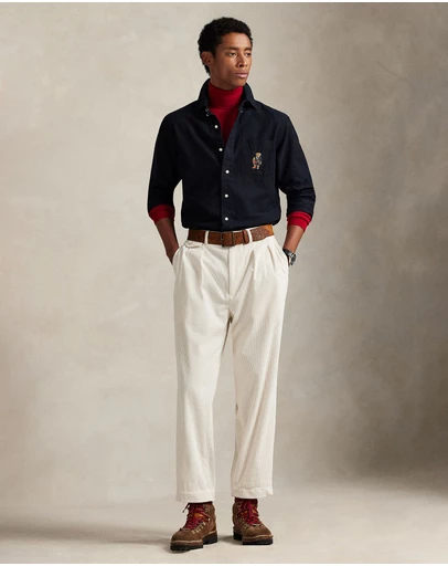 Polo Ralph Lauren - Custom Fit Polo Bear Oxford Shirt - ICONIC EXCLUSIVE