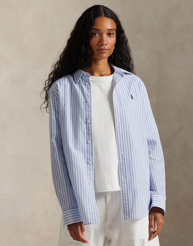 Polo Ralph Lauren - Classic Fit Striped Cotton-Linen Shirt
