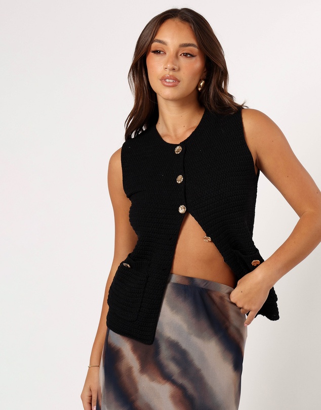Petal & Pup - Blair Knit Vest - Black