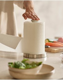Joseph Joseph - Push&Tear™ Easy-Tear Kitchen Roll Holder (Stone)