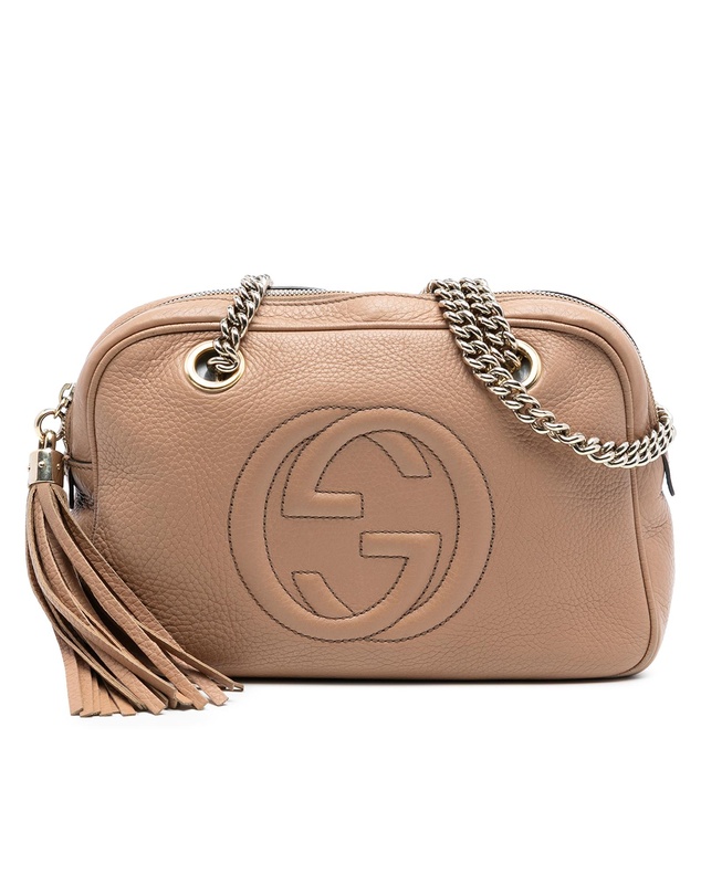 Pre-Loved by Azura Reborn - Pre-Loved Pebbled Leather Soho Chain Zip Shoulder Bag