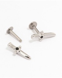 Lovisa - Surgical Steel Dagger Flat Backs 2-Pack