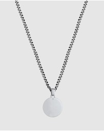 Kuzzoi - ICONIC EXCLUSIVE - Necklace Curb Chain Compass Solid 925 Sterling Silver