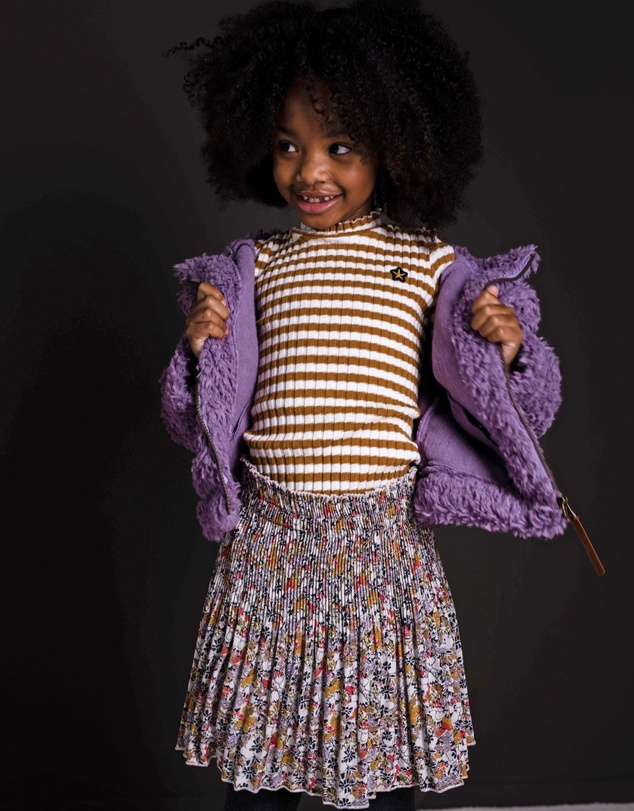 Like FLO - Pleated Floral Skirt - Kids-Teens