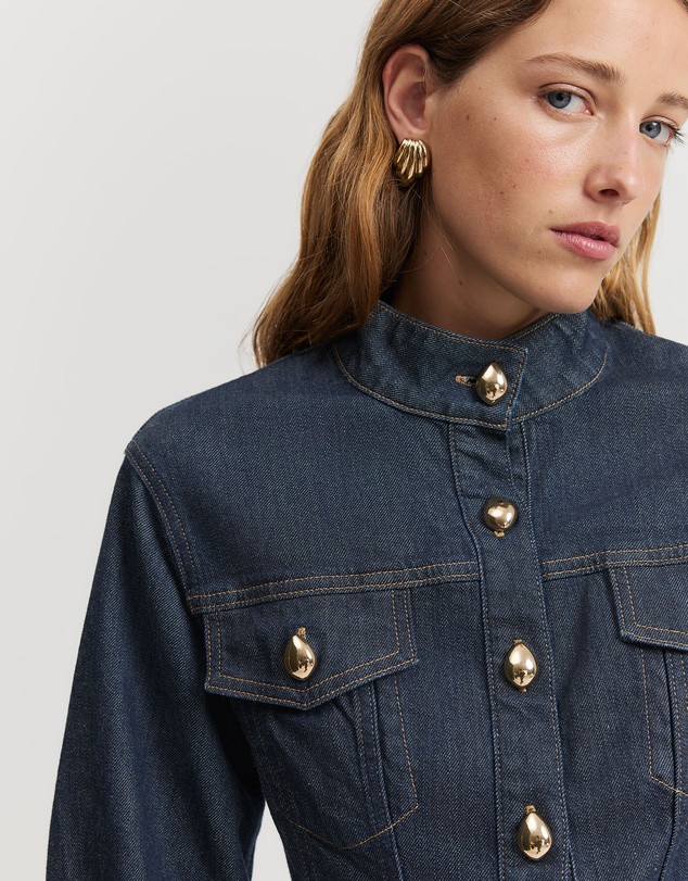Country Road - Blouson Denim Mini Dress
