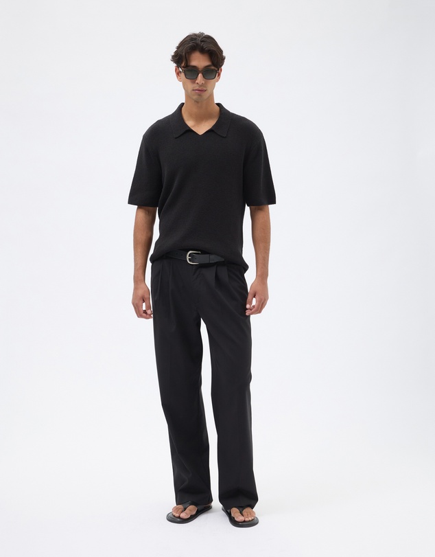 AERE - Organic Cotton Knit Boucle Polo