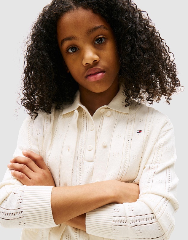 Tommy Hilfiger - Pointelle Relaxed Cardigan - Kids