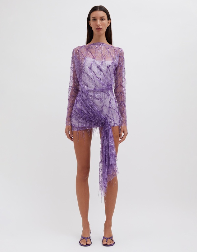 chinese dress ladies Christopher Esber Mahara Floating Lace Bodysuit main image 0