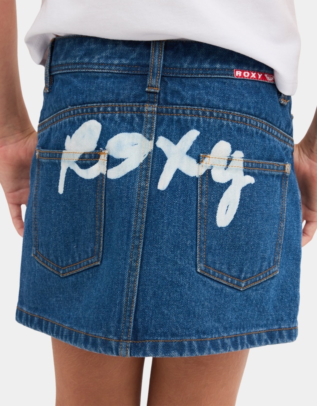 Roxy - Girls 8 to 16 Backslider Mini Denim Skirt