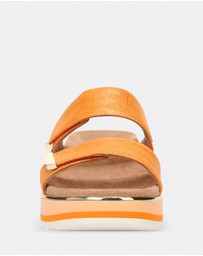 Vionic - Brandie Flatform Slide - Marmalade Metallic