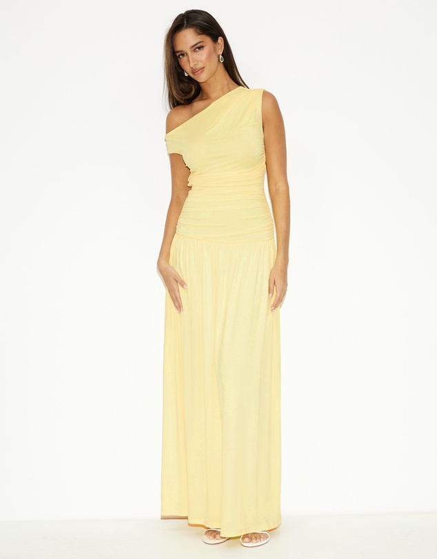 Dazie - She's All That Jersey Off Shoulder Maxi Dress